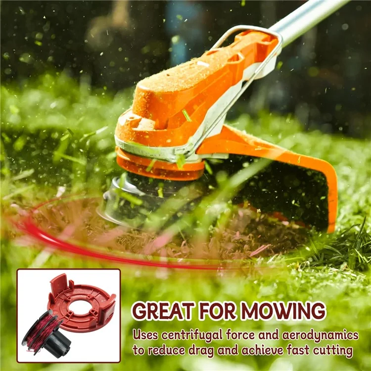 Per trimmer per prato AL-KO GTE 350/GTE 450/GTE 550 8 bobine di filo con 2 tappi per bobina, 112966