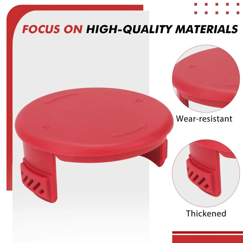 8Pcs Spool Cap for Toro Lawn Mower Replacement ABS Spool Cover, 125-8252