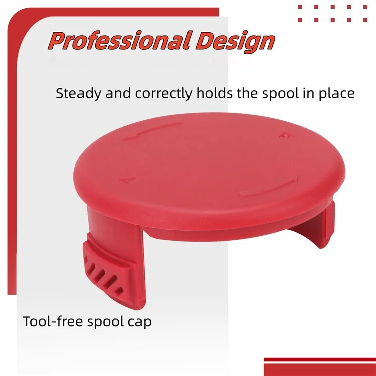 2Pcs Spool Cap para Cortador de Grama Toro Substituição ABS Spool Cover, 125-8252