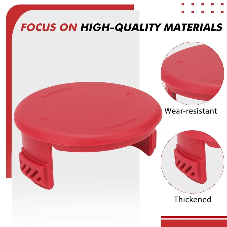 2Pcs Spool Cap para Cortador de Grama Toro Substituição ABS Spool Cover, 125-8252
