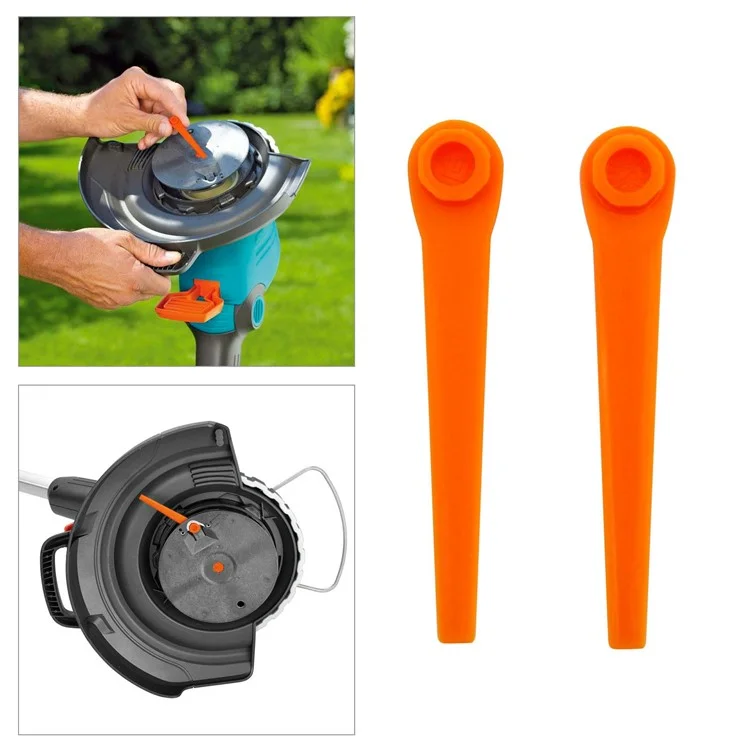 50Pcs for Gardena ABS Cutting Blades Lawn Mower Replacement Parts, 05368-20