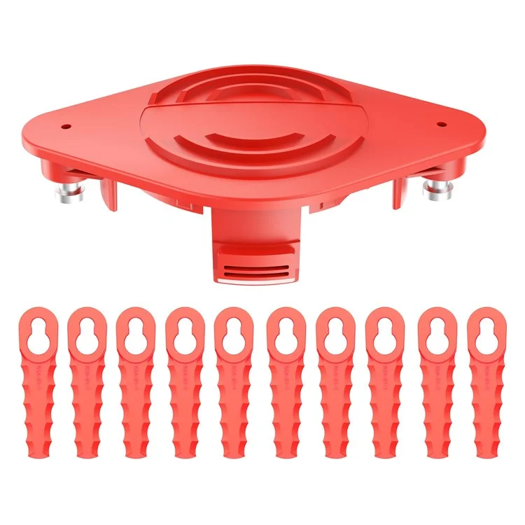 For Craftsman Trimmer 10PCS ABS Plastic Cutting Blades + 1PC Blade Disc (TLHGB-01)