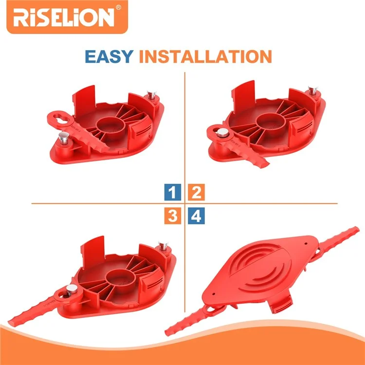 For Craftsman Trimmer 10PCS ABS Plastic Cutting Blades + 1PC Blade Disc (TLHGB-01)