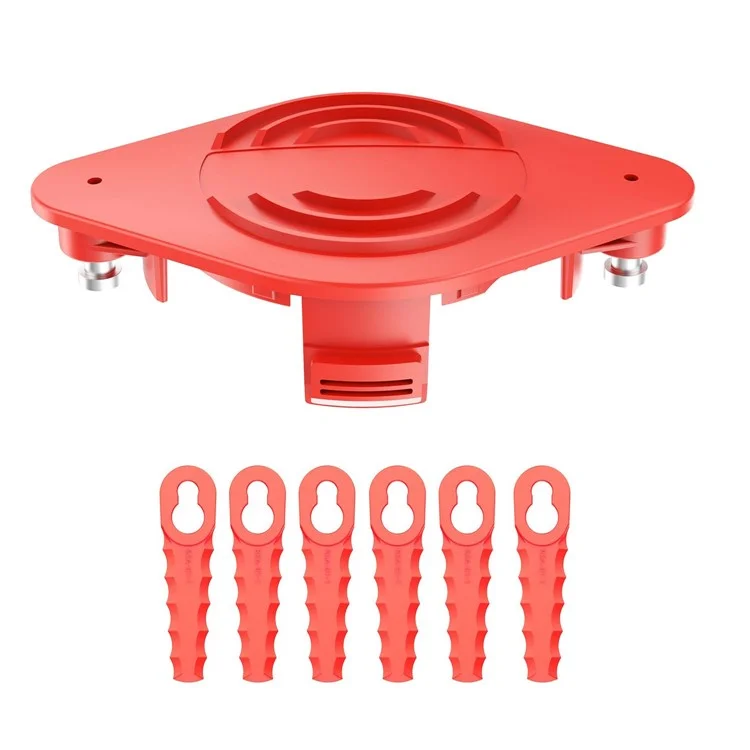Para Craftsman Cortasetos 6 PIEZAS Cuchillas de Plástico ABS + 1 PIEZA Disco de Cuchilla (TLHGB-01)