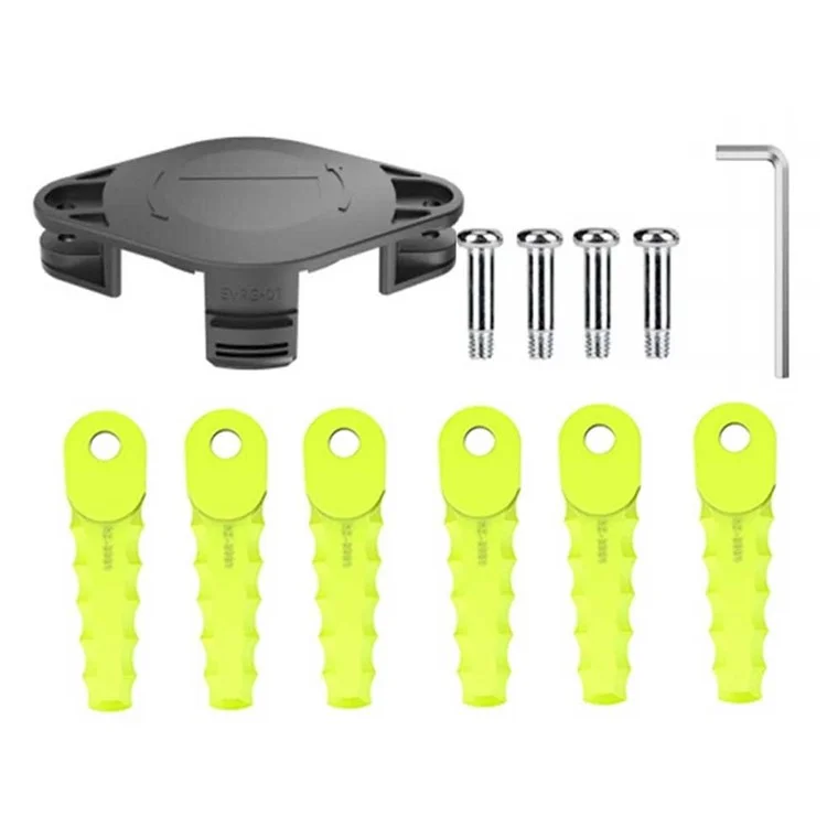 Para la serie Ryobi One+ Cortadora de Césped 6PIEZAS Cuchillas de Corte de Plástico + 1PIEZA Cabeza de Repuesto (TLBR-01)