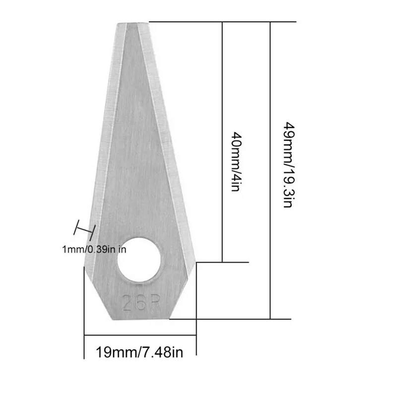 18Pcs Replacement Blades for Bosch Indego Electric Lawn Mower Stainless Steel Cutting Blades - Gold