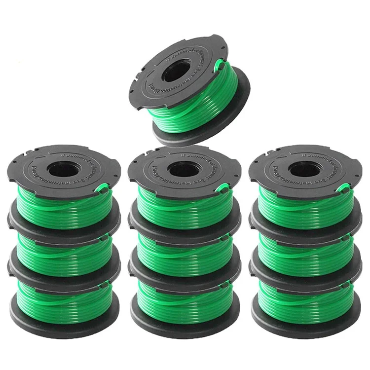 10Pcs Spool for Black & Decker GH3000 / GH3000R / LST540 / LST540B Lawn Mower Part, SF-080-BKP
