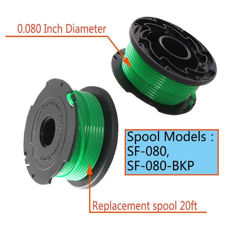 1Pc Spool for Black & Decker GH3000 / GH3000R / LST540 / LST540B Lawn Mower Part, SF-080-BKP