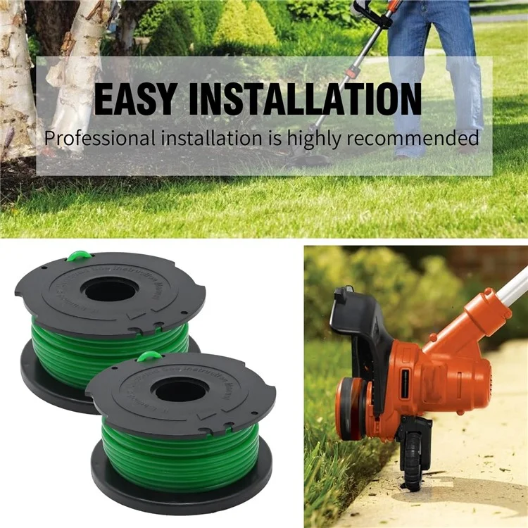 2Pcs Spool for Black & Decker GH3000 / GH3000R / LST540 / LST540B Lawn Mower Part, SF-080-BKP