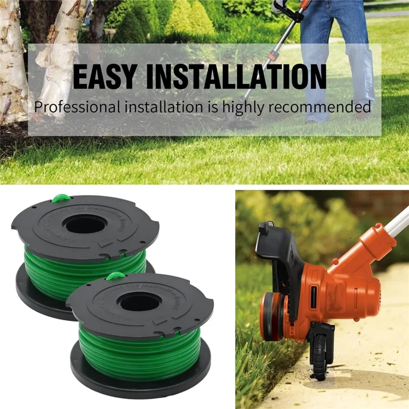 4Peças Bobina para Black & Decker GH3000 / GH3000R / LST540 / LST540B Cortador de Grama, SF-080-BKP