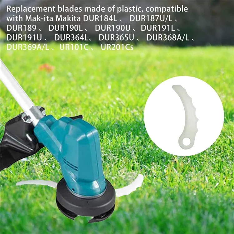 24Pcs Trimmer Plastic Blades for Makita DUR184L / DUR189 / DUR190L / DUR190L / DUR191L Replacement Parts