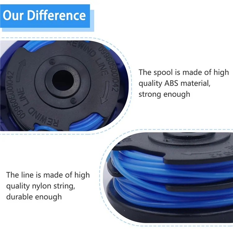 10 TLG-03 Spool + 2 TLK-01 Spool Cap for Kobalt KST 120X  /  120X-06 Lawn Mower Replacement Part