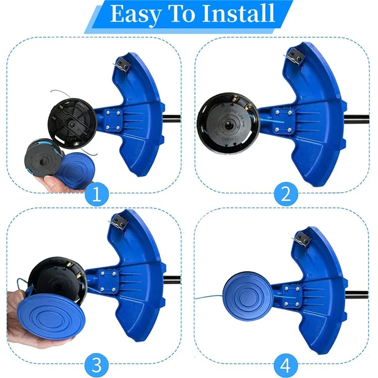 6Stück TLG-03 Nylonseil-Spule für Kobalt KST 120X / 120X-06 Rasenmäher-Ersatzteil