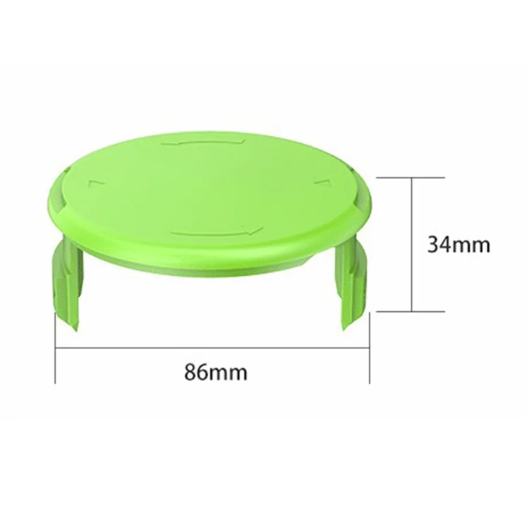 2 Pièces Capuchon de bobine en plastique pour Greenworks 21272 / 21212 Pièce de rechange pour tondeuse à gazon, 3410468