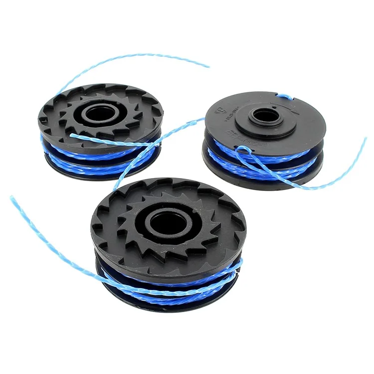2 RAC122 Coperchio della bobina + 6 RAC123 Bobina per Ryobi RLT6030 / RLT5127 / RLT5027 / RLT4125 / RLT4027 Tosaerba