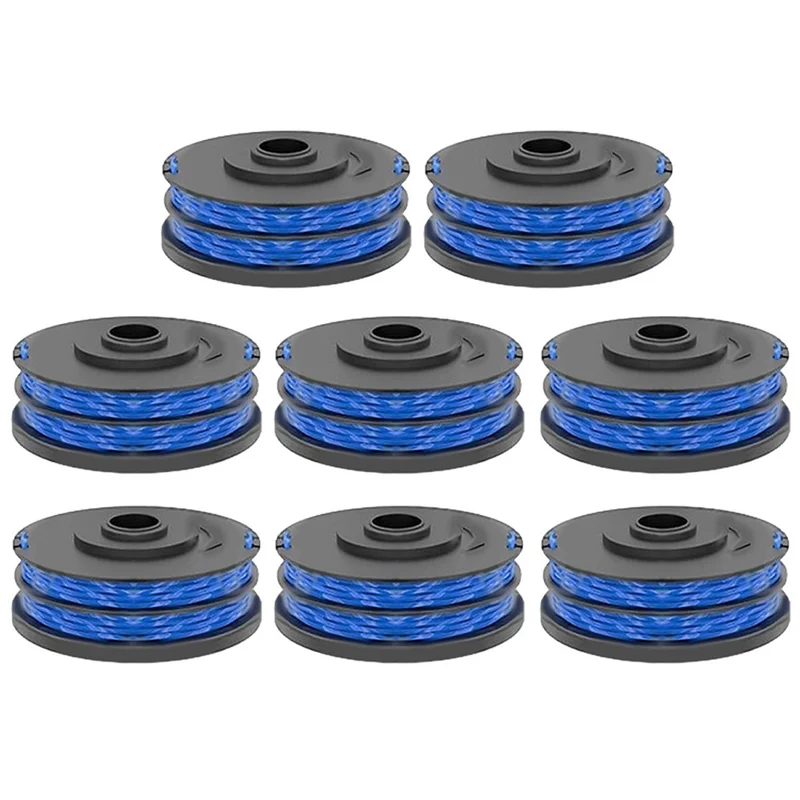 8Pcs RAC123 Tondeuse à gazon Ligne Bobine pour Ryobi RLT6030 / RLT5127 / RLT5027 / RLT4125 / RLT4027 Coupe-herbe Pièce de rechange, 5132002671
