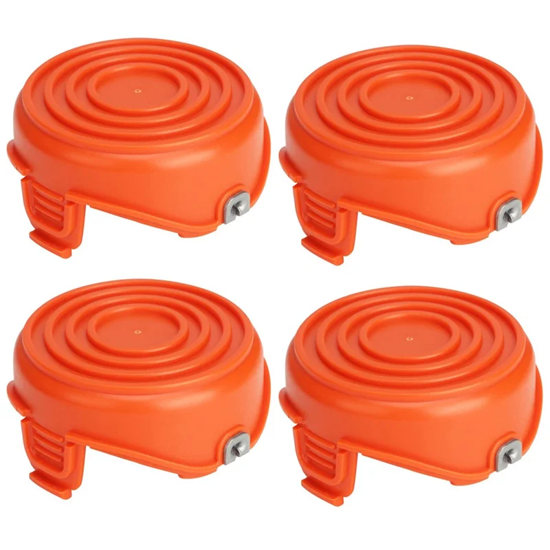 4Pcs Spool Cap for Black & Decker GH750  /  GH710  /  GH700 Lawn Mower, DF-065-BKP / RC-065-P&90517175