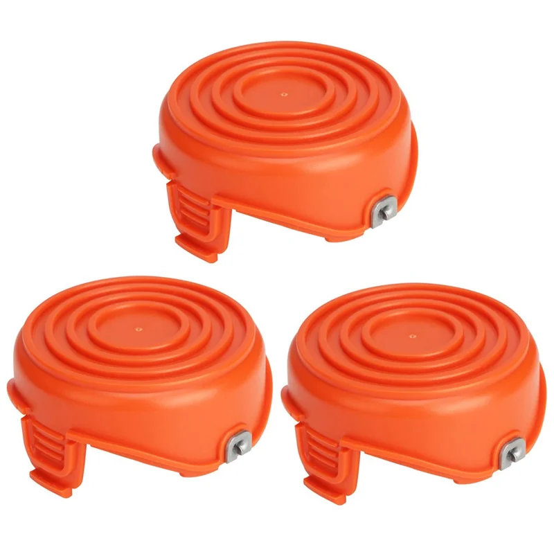 3Stück Spulenkappe für Black & Decker GH750 / GH710 / GH700 Rasenmäher, DF-065-BKP / RC-065-P&90517175
