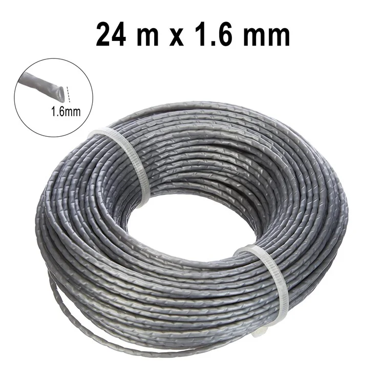 F016800462 Rotolo da 1 1.6mmx24m Filo di Nylon per BOSCH Decespugliatore Filo di Ricambio