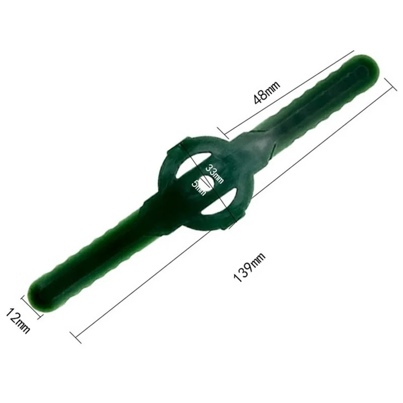 50Pcs For Weed Eater Lawn Mower Head Blades Grass Trimmer Replacement Plastic Cutter Blades - Black
