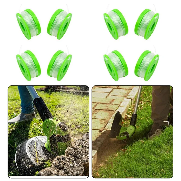 8pcs RS90121 Нейлоновая Линия Катушки Для Earthwise CST00012 / LST10012 / CST12010 Trimmer Trimmer Trimmer Pul
