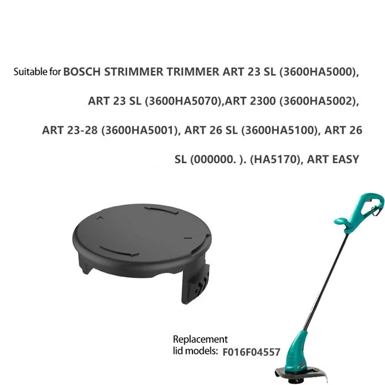 1Pc F016F04557 Para BOSCH ART 23 SL Linha de Corda Aparador Capa da Bobina Cortador de Grama ABS Capa da Bobina