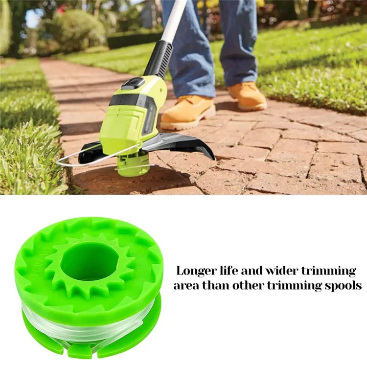 3PCS RS90121 Nylon Line Spools for Earthwise CST00012 / LST10012 / CST12010 Lawn Trimmer Wire Reels
