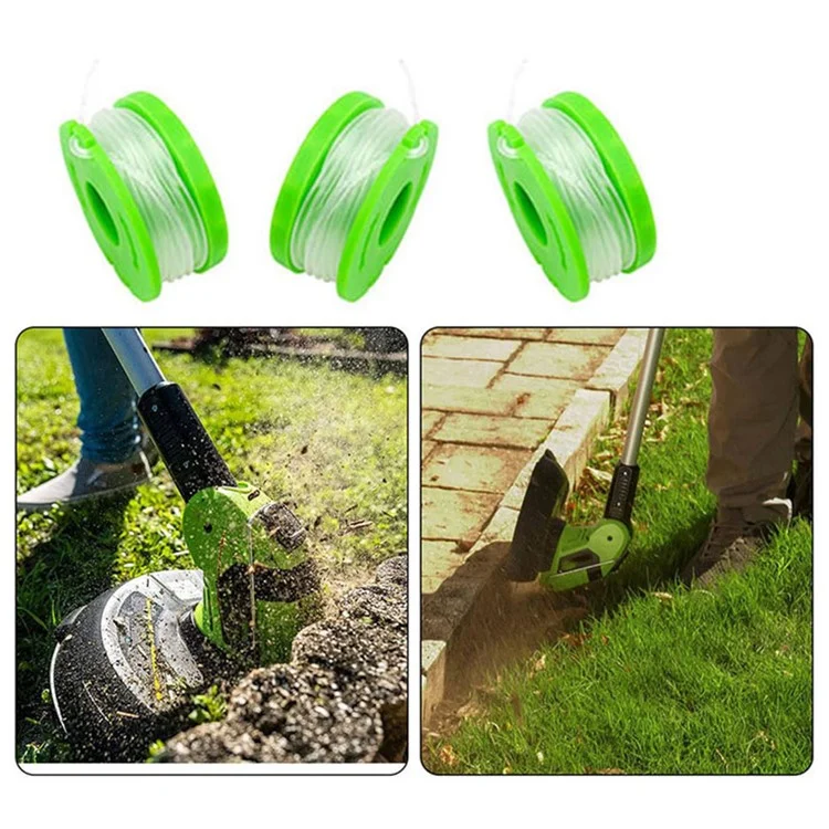 3PCS RS90121 Nylon Line Spools for Earthwise CST00012 / LST10012 / CST12010 Lawn Trimmer Wire Reels