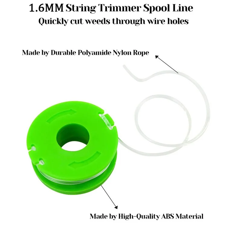 4pcs RS90121 Нейлоновая Линия Катушки Для Earthwise CST00012 / LST10012 / CST12010 Trimmer Trimmer Trimmer Pul