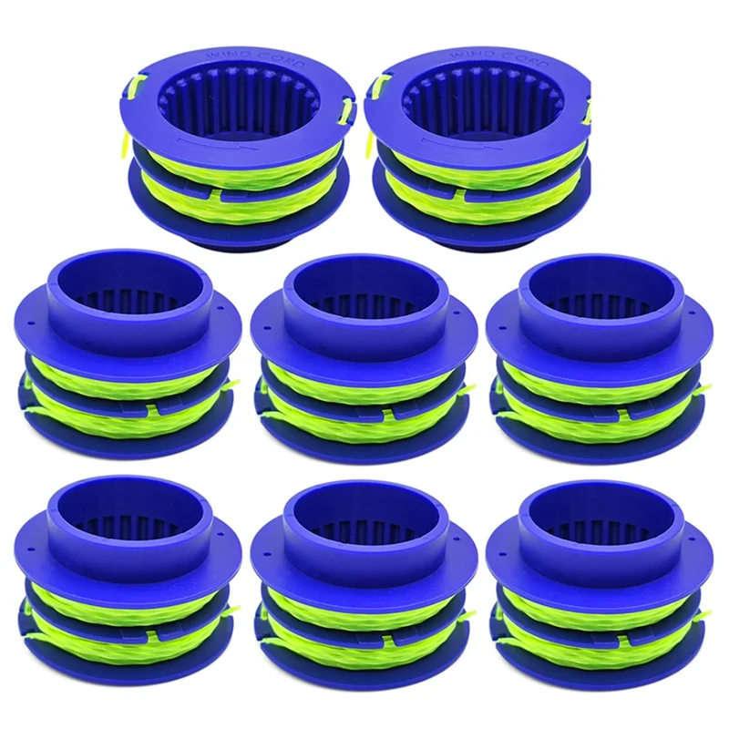 8PCS TLEG-01 ABS Spools for Kobalt KST 1124B-03 / KLS 124-03 24V Lawn Trimmer Nylon Wire Trimming Head