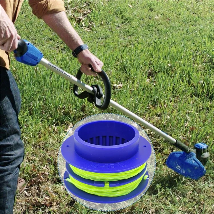 8PCS TLEG-01 ABS Spools for Kobalt KST 1124B-03 / KLS 124-03 24V Lawn Trimmer Nylon Wire Trimming Head