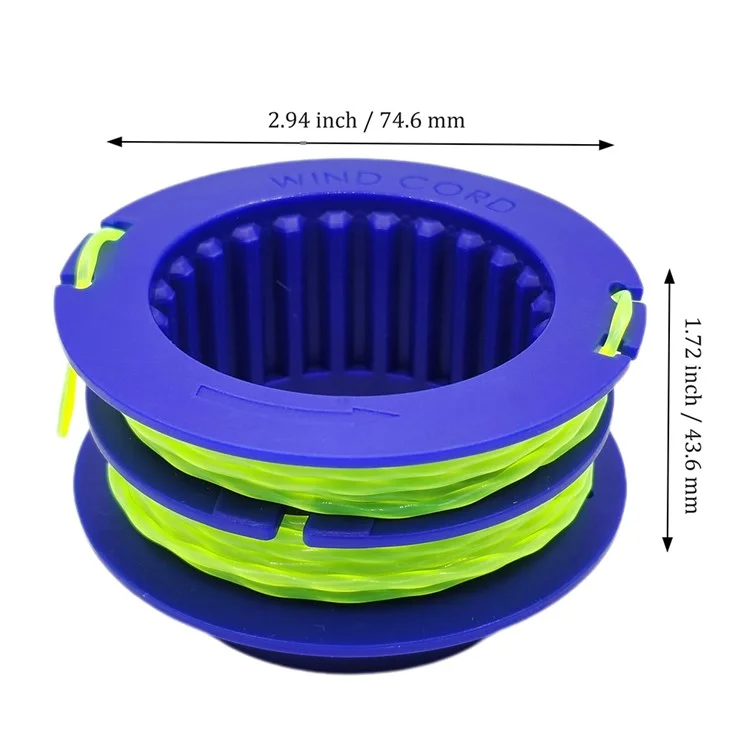 8PCS TLEG-01 ABS Spools for Kobalt KST 1124B-03 / KLS 124-03 24V Lawn Trimmer Nylon Wire Trimming Head