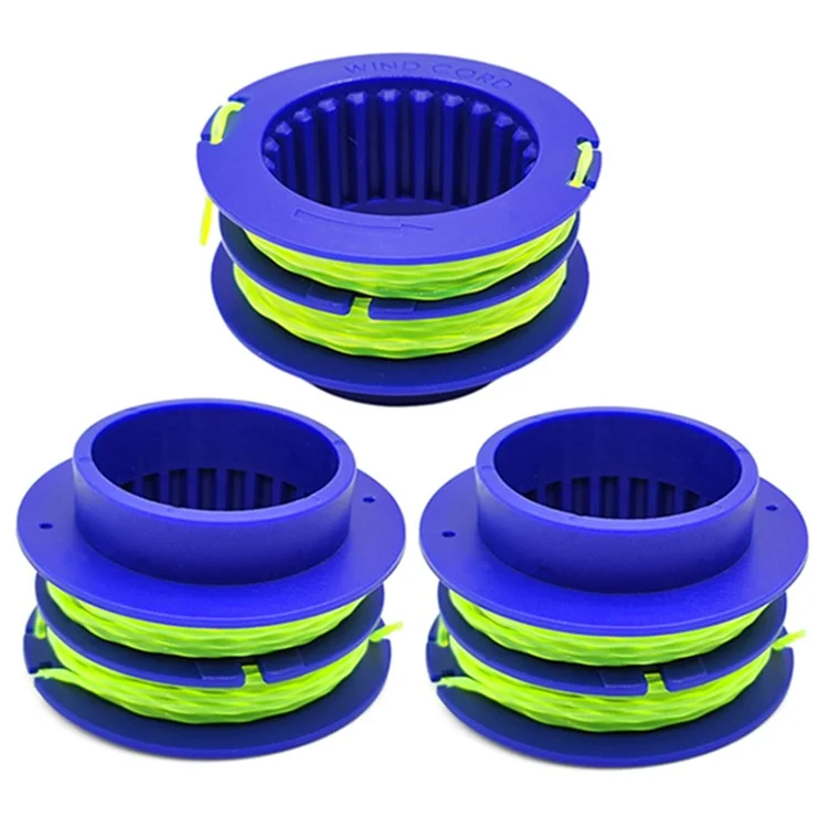 3PCS TLEG-01 ABS Spools for Kobalt KST 1124B-03 / KLS 124-03 24V Lawn Trimmer Nylon Wire Trimming Head