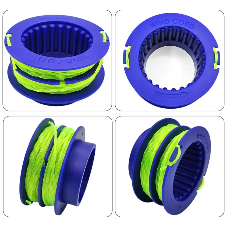 3PCS TLEG-01 ABS Spools for Kobalt KST 1124B-03 / KLS 124-03 24V Lawn Trimmer Nylon Wire Trimming Head