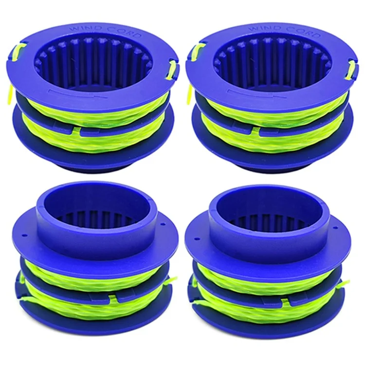 4PCS TLEG-01 ABS Spools for Kobalt KST 1124B-03 / KLS 124-03 24V Lawn Trimmer Nylon Wire Trimming Head