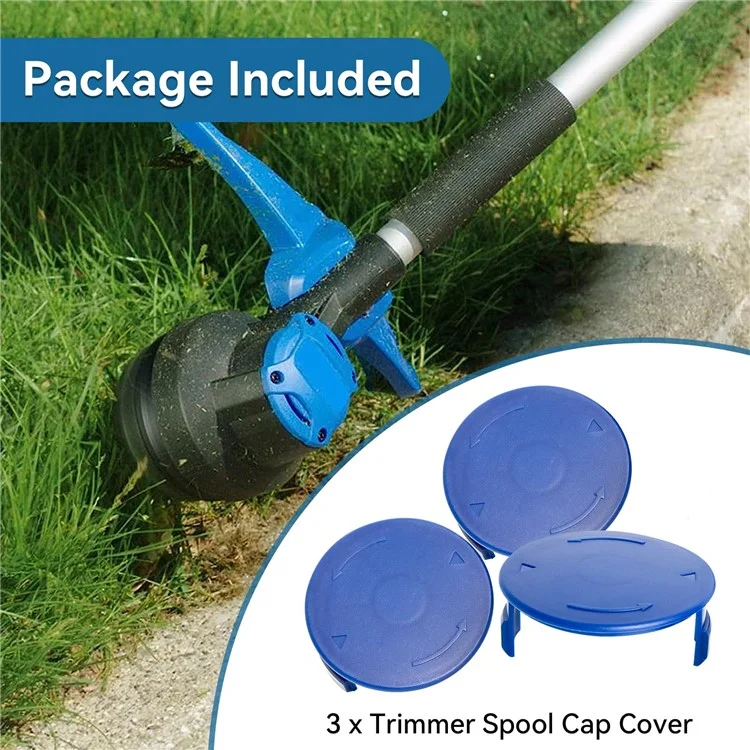 8PCS Plastic Spool Cap for Kobalt KST 120X-06 / 120X 40V Lawn Mower Replacement Part, TLK-01-1