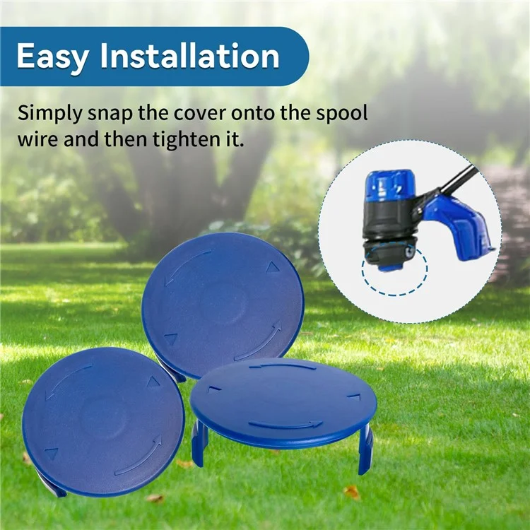 8PCS Plastic Spool Cap for Kobalt KST 120X-06 / 120X 40V Lawn Mower Replacement Part, TLK-01-1
