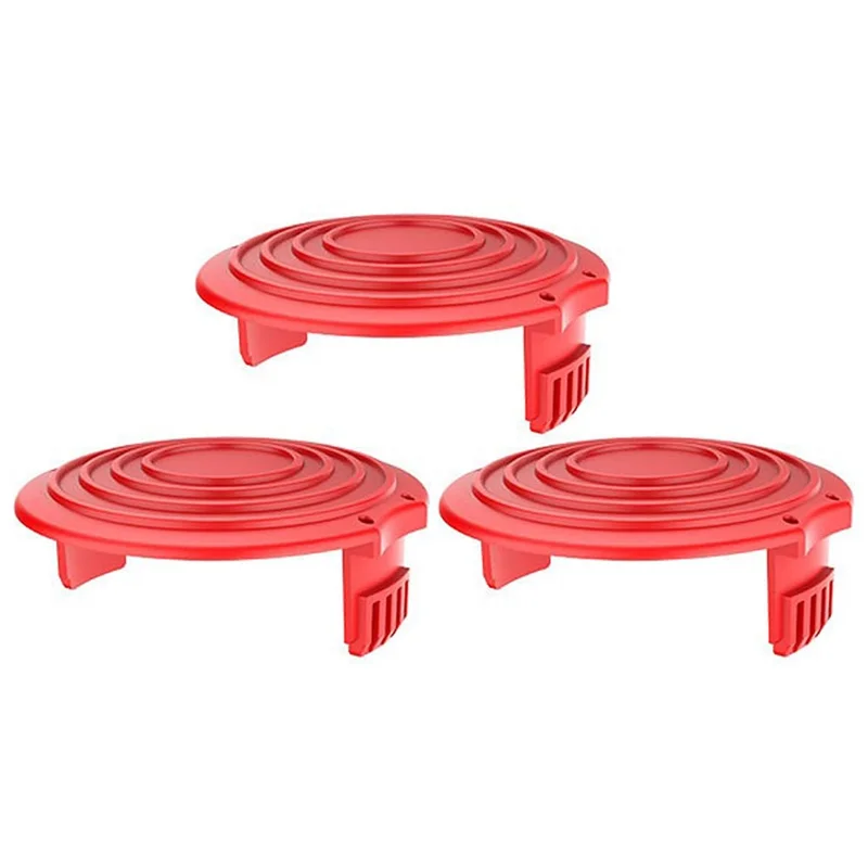 3PCS RS0011 Spool Caps for Black & Decker Lawn Mower Replacement Part