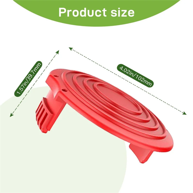 3PCS RS0011 Spool Caps for Black & Decker Lawn Mower Replacement Part