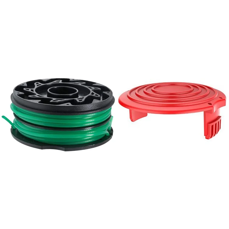 1 DF-080-BKP Нейлоновая Проволочная Катушка + 1 RS0011 Spool Cap Для Черного & Decker Газонокосилка