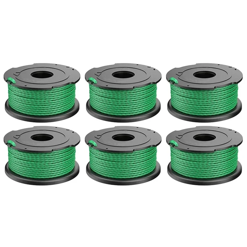 6PCS A6486 ABS Spool for Black & Decker Lawn Mower Nylon Wire Trimming Head