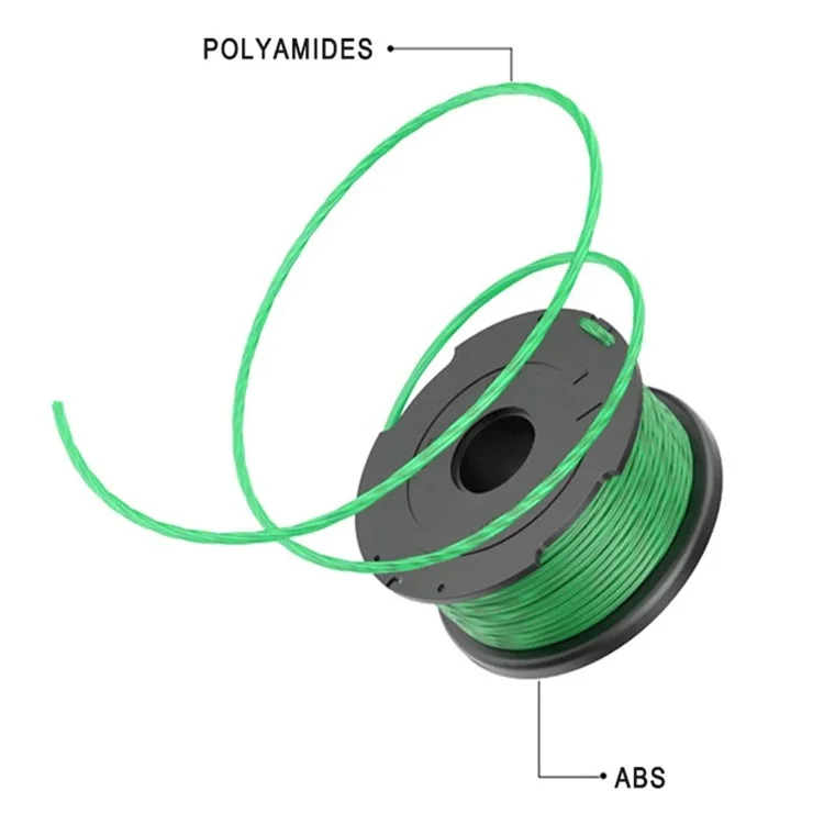 2pcs A6486 Spool ABS Para Preto & Decker Grama Cortador de Nylon de Nylon Aparar Cabeça
