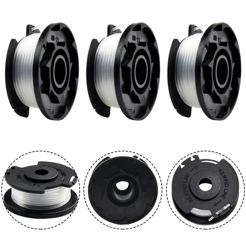 10PCS TLE-03 Spool for Einhell GE-CT 18 / 28 Li TC / GE-CT 18 / 28 Li Lawn Mower Nylon Trimming Wire Reel