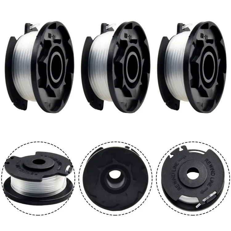 2pcs TLE-03 Spool Para Einhell GE-CT 18 / 28 Li Tc-solo / Rolo de Arame de Cortina de Cortador de Grama Li-solo
