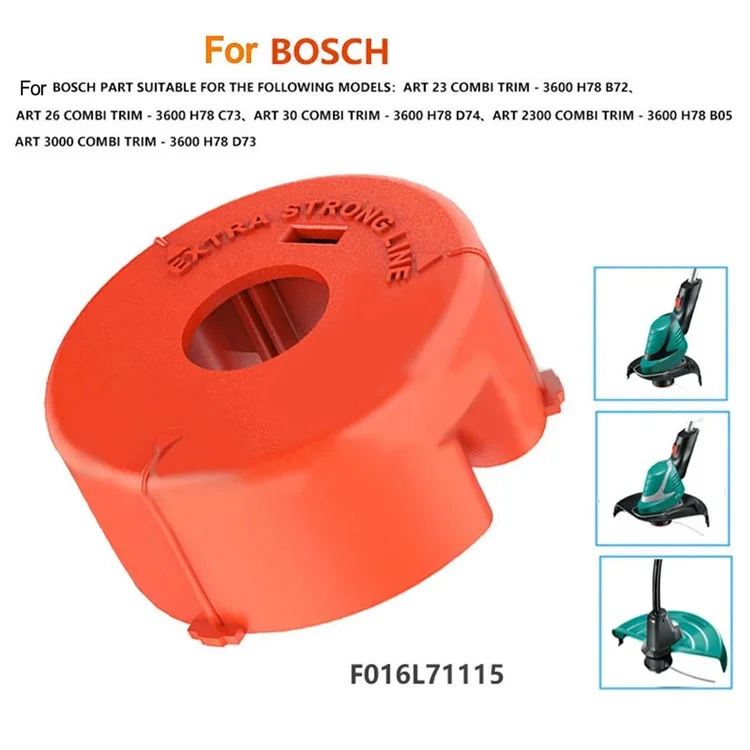 3pcs Cap Spool Para Bosch Art 3000 Combitrim / 2300 Combitrim / 30 Combitrim Lawn Mower Substacting Part, F016L71115