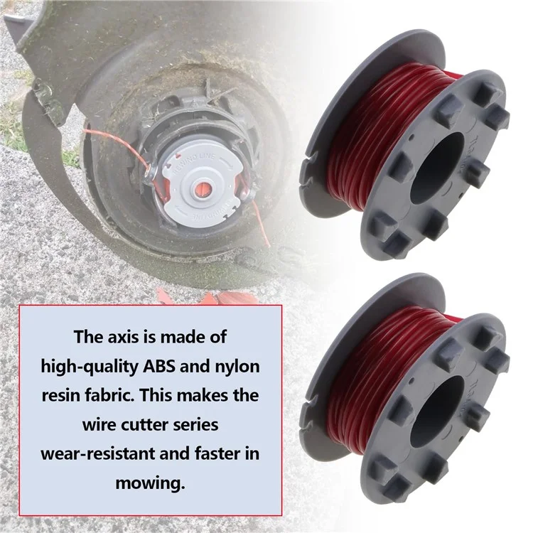 6Pcs For Gardena Turbotrimmer Smallcut Lawn Mower Spool Nylon Rope Reel, 05364-20 / TLGA-04