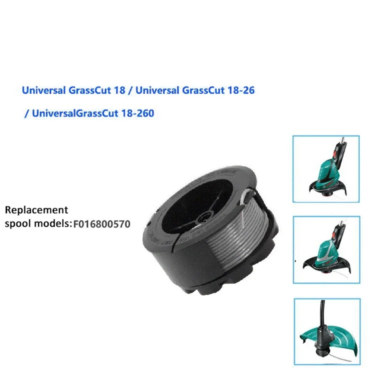 1Pc F016800570 Mower Spool for BOSCH Universal GrassCut 18 / 18-26 / 18-260 Grass Trimmer Spool