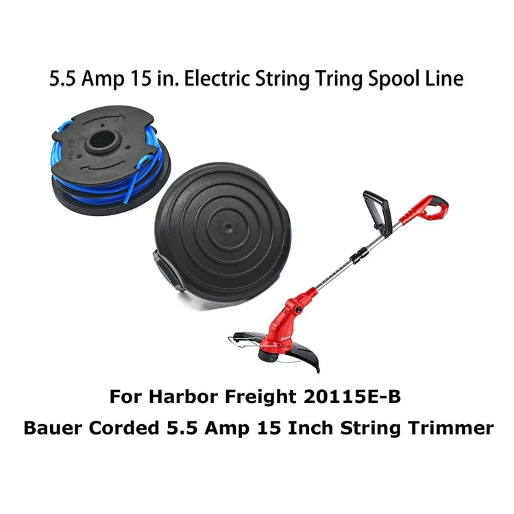 Tlw-04 + Tlw-05 8pcs Ersatzspuler + 2pcs Spool Cap Für Hafenfracht Bauer 20115e-b Bauer Bauer Bauer 5.5amp 15 in Elektroschnur Trimmer