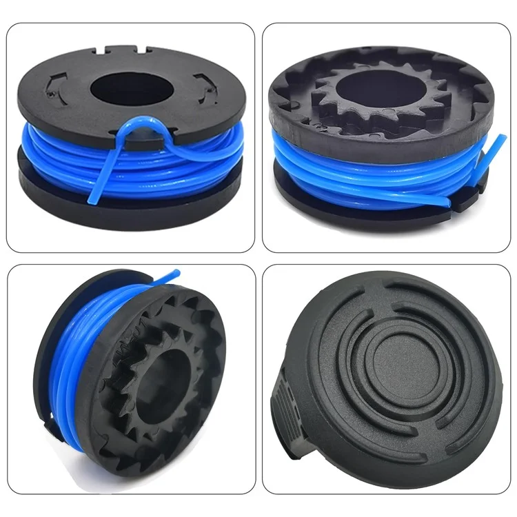 Tlw-01 + Tlw-01-1 8pcs Ersatzspuler + 2pcs Spool Cap Mower Set Für Hafenfracht Bauer 19115c-b 20V Cordless Mäher