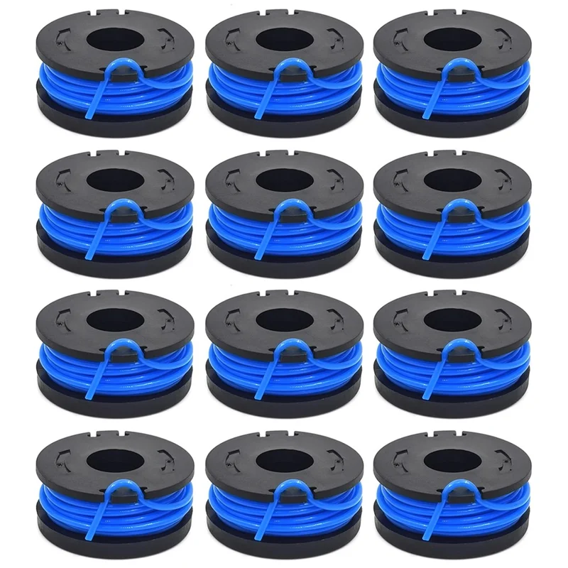 TLW-01 12Pcs Replacement Spool Mower Accessory for Harbor Freight Bauer 19115C-B 20V Cordless Mower
